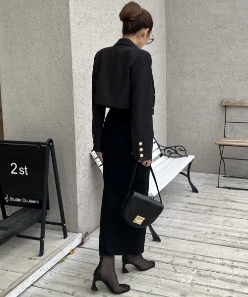 【セール】ガムストレッチタイトロングスカート’23ｓ（スカート）｜ROYAL PARTY（ロイヤルパーティー）