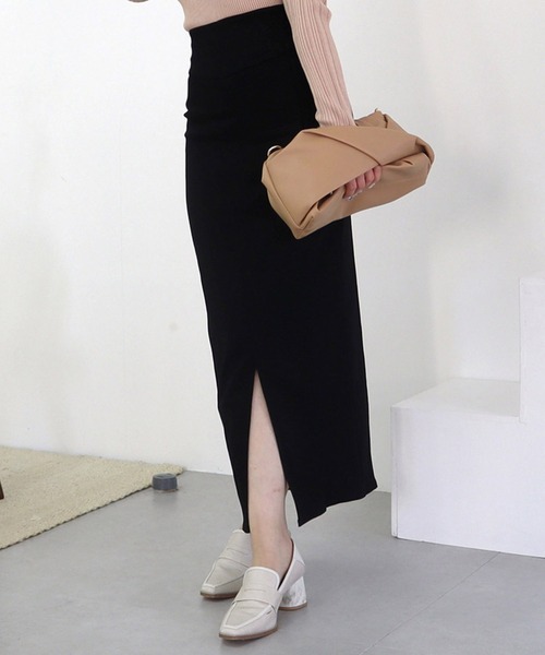 【セール】ガムストレッチタイトロングスカート’23ｓ（スカート）｜ROYAL PARTY（ロイヤルパーティー）