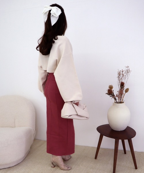 【セール】ガムストレッチタイトロングスカート’23ｓ（スカート）｜ROYAL PARTY（ロイヤルパーティー）