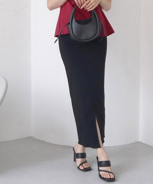 【セール】ガムストレッチタイトロングスカート’23ｓ（スカート）｜ROYAL PARTY（ロイヤルパーティー）