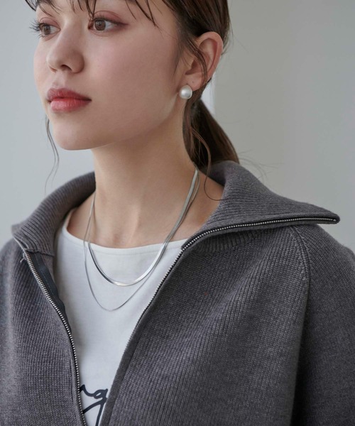 Edit Sheen（エディットシーン）の「マットドロップピアス（ピアス（両耳用）・レディース・シルバー/ゴールド・FREE）」の6枚目の写真