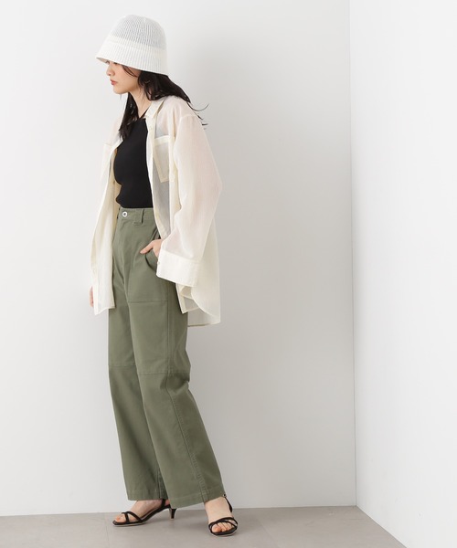 N.(N. Natural Beauty Basic)(エヌエヌナチュラルビューティーベーシック)の「◆ストライプシャツブラウス(シャツ/ブラウス・レディース・ブルー/ピンク/ベージュ/ライトグリーン・MEDIUM)」の6枚目の写真