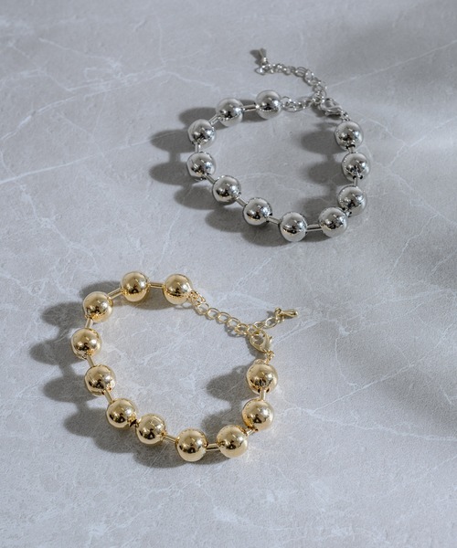 KATHARINE ROSS（キャサリンロス）の「【KATHARINE ROSS】メタリックボールブレスレット（ブレスレット・レディース・ゴールド/シルバー・MEDIUM）」の6枚目の写真