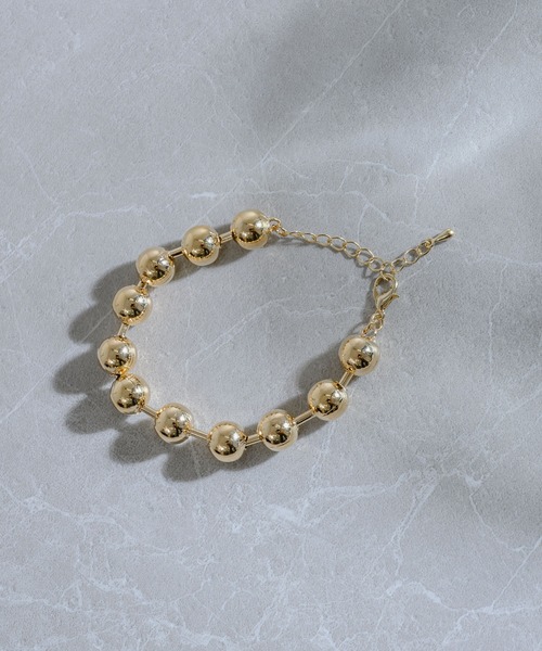 KATHARINE ROSS（キャサリンロス）の「【KATHARINE ROSS】メタリックボールブレスレット（ブレスレット・レディース・ゴールド/シルバー・MEDIUM）」の7枚目の写真