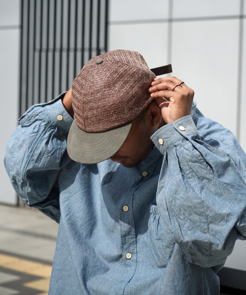 SUBLIME（サブライム）の「【SUBLiME/サブライム】MESH BRADE BB CAP（キャップ・メンズ・アイボリー/ブラウン・FREE）」の5枚目の写真