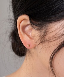 【金属アレルギー対応】 デイリー メタルボール ポイント ピアス / silver925