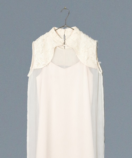【美品】　&g’aime　アンジェム　ストライプレイヤードワンピース &g'aime（アンジェム）の「【&g'aime】ストライプレイヤード