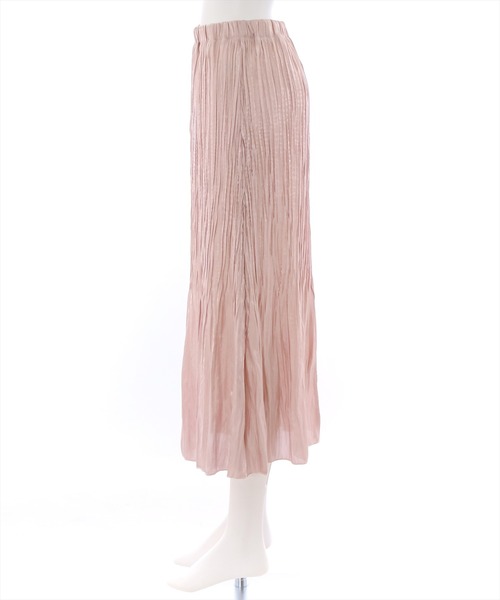 clear（クリア）の「シャイニープリーツスカート[春 夏 大活躍 着回し抜群 大人 カジュアル こなれ感]（スカート・レディース・ベージュ/ラベンダー/ピンク・F）」の5枚目の写真