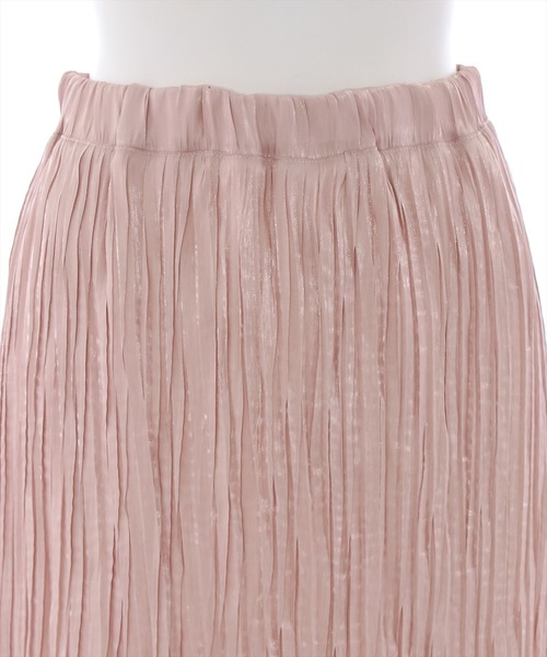 clear（クリア）の「シャイニープリーツスカート[春 夏 大活躍 着回し抜群 大人 カジュアル こなれ感]（スカート・レディース・ベージュ/ラベンダー/ピンク・F）」の8枚目の写真
