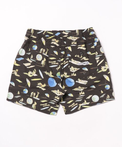 TCSS（ティーシーエスエス）の「BOARD SHORTS/Critical Slide(クリティカルスライド)TCSSビーチモチーフ総柄プリントウエストゴムスイムボードショーツ サーフトランクス【水着】（水着・メンズ・ブラック/ホワイト・32inch/30inch/28inch/34inch）」の3枚目の写真