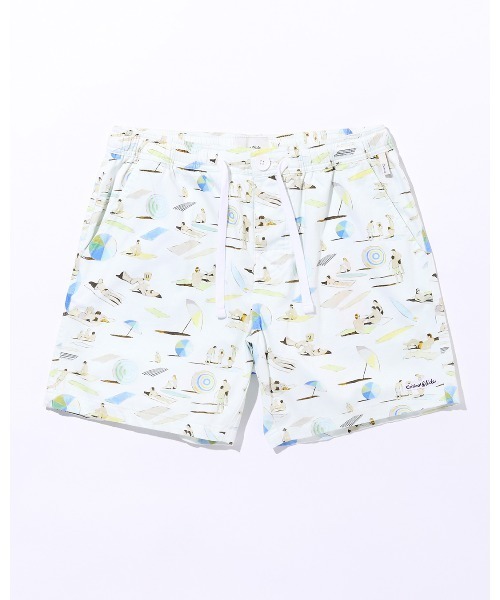 TCSS（ティーシーエスエス）の「BOARD SHORTS/Critical Slide(クリティカルスライド)TCSSビーチモチーフ総柄プリントウエストゴムスイムボードショーツ サーフトランクス【水着】（水着・メンズ・ブラック/ホワイト・32inch/30inch/28inch/34inch）」の6枚目の写真