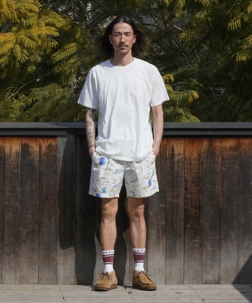 TCSS（ティーシーエスエス）の「BOARD SHORTS/Critical Slide(クリティカルスライド)TCSSビーチモチーフ総柄プリントウエストゴムスイムボードショーツ サーフトランクス【水着】（水着・メンズ・ブラック/ホワイト・32inch/30inch/28inch/34inch）」の10枚目の写真