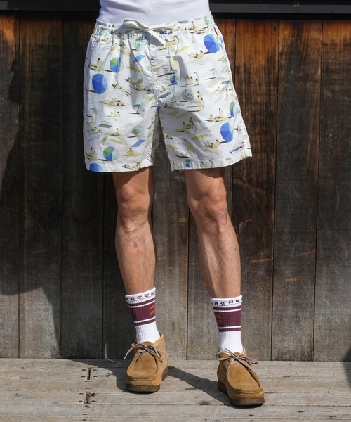 TCSS（ティーシーエスエス）の「BOARD SHORTS/Critical Slide(クリティカルスライド)TCSSビーチモチーフ総柄プリントウエストゴムスイムボードショーツ サーフトランクス【水着】（水着・メンズ・ブラック/ホワイト・32inch/30inch/28inch/34inch）」の18枚目の写真