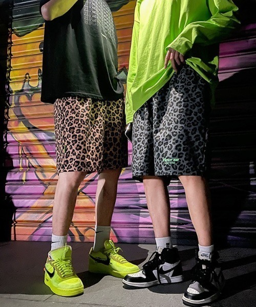 NO WAY（ノーウェイ）の「【Bz】【WARAIJOGO（ワライジョーゴ）】ヒョウ柄ハーフパンツ/ショートパンツ（その他パンツ・メンズ・チャコールグレー/ブラウン・XX-LARGE）」の4枚目の写真