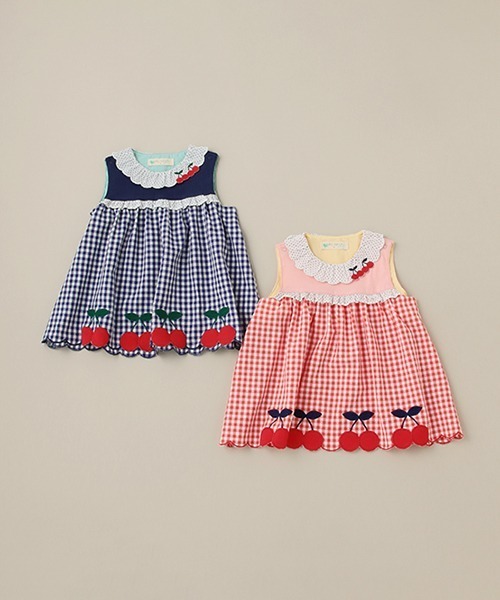 baby cheer（ベイビーチアー）の「さくらんぼチュニック（チュニック・キッズ・ネイビー/レッド・100cm/90cm/120cm/80ｃｍ/110cm）」の4枚目の写真