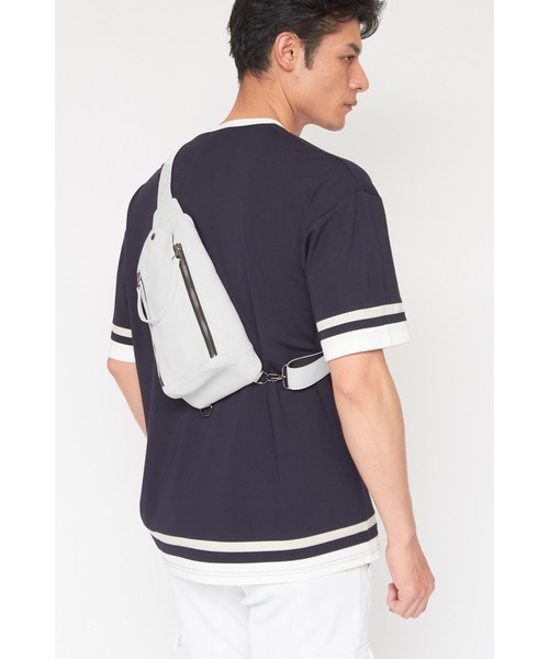 TORNADO MART ウエストポーチ セール】TORNADO MART∴レザーボディバッグ（ボディバッグ/ウエスト