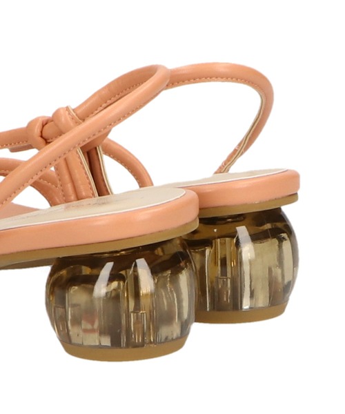 ORiental TRaffic（オリエンタルトラフィック）の「■クリアヒールアシンメトリーサンダル/31257（サンダル・レディース・ベージュ/オレンジ/グリーン・M/S/L/3L/LL/SS）」の19枚目の写真