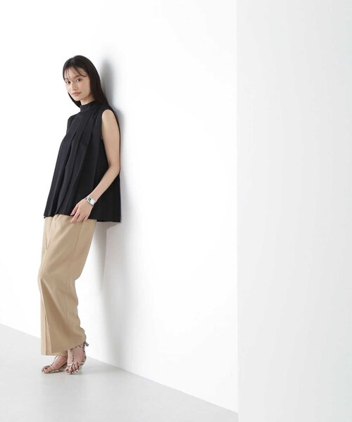 NATURAL BEAUTY BASIC（ナチュラルビューティーベーシック）の「◇ダブルベルトワイドパンツ（その他パンツ・レディース・ダークブルー/ベージュ/ブラック・SMALL/MEDIUM）」の19枚目の写真