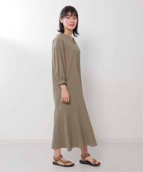 LBC（エルビーシー）の「コットンボイルマーメードワンピ（ワンピース・レディース・ダークグリーン/ブラック/ベージュ・M）」の18枚目の写真