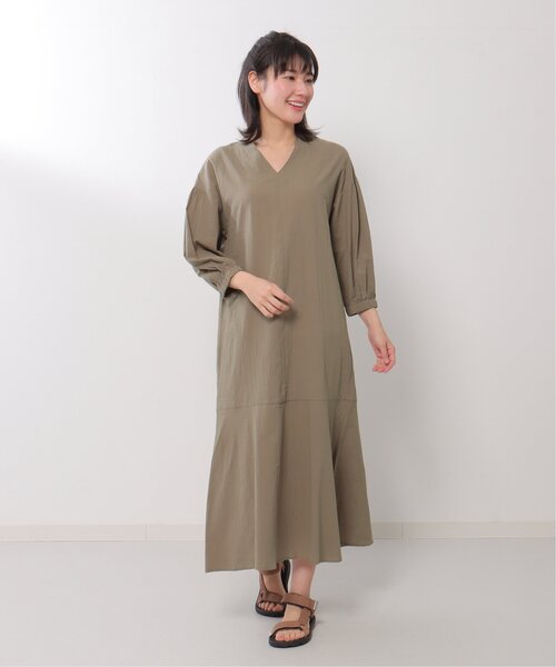 LBC（エルビーシー）の「コットンボイルマーメードワンピ（ワンピース・レディース・ダークグリーン/ブラック/ベージュ・M）」の19枚目の写真