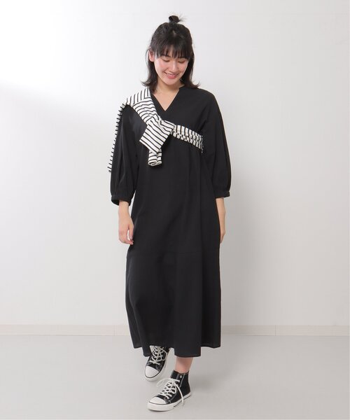 LBC（エルビーシー）の「コットンボイルマーメードワンピ（ワンピース・レディース・ダークグリーン/ブラック/ベージュ・M）」の5枚目の写真