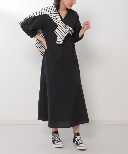 LBC（エルビーシー）の「コットンボイルマーメードワンピ（ワンピース・レディース・ダークグリーン/ブラック/ベージュ・M）」の9枚目の写真