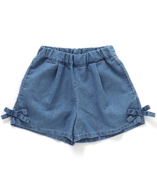 Seraph(セラフ)の「裾リボンショートパンツ(その他パンツ・キッズ・サックスブルー/レモンイエロー/ラベンダー/ベージュ・90/100/110/120/130/140)」の3枚目の写真