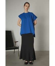Asymmetry knit tops