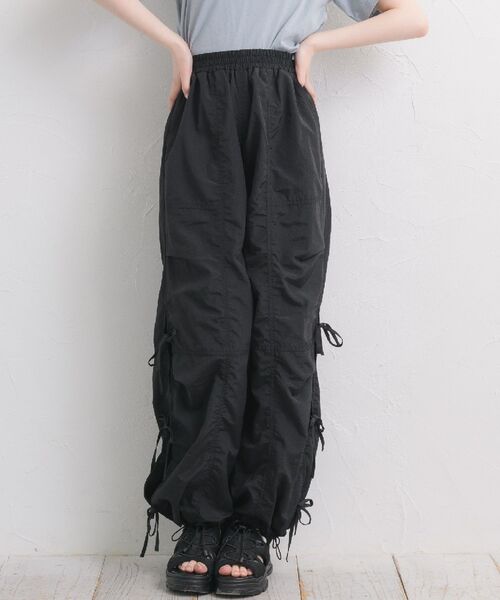 ems excite（エムズエキサイト）の「サイドリボンナイロンPT（その他パンツ・レディース・ブラック/ナチュラル/ピンク/ライトブルー/ベージュ・FREE）」の14枚目の写真