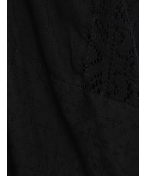 Samansa Mos2(サマンサ モスモス)の「パッチワークレーススカート(スカート・レディース・オフホワイト/ブラック/ピンク・フリ-)」の13枚目の写真