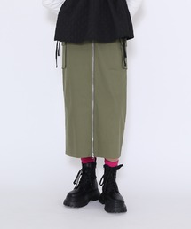 PUNYUS | フロントジップカーゴロングスカート(スカート)