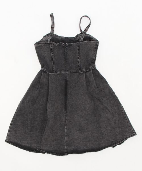 SPIGA(スピーガ)の「レースアップ切替デニムキャミワンピース(ワンピース・レディース・ブラック/ブルー・FREE)」の9枚目の写真