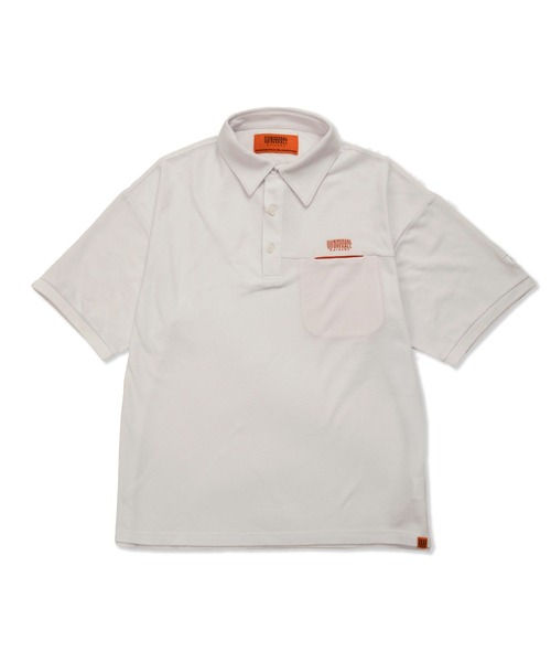 UNIVERSAL OVERALL（ユニバーサルオーバーオール）の「ポロシャツ / オーバーポロシャツ　/ OVER POLO SHIRT（ポロシャツ・メンズ・オレンジ/ホワイト/ネイビー・MEDIUM/LARGE）」の19枚目の写真