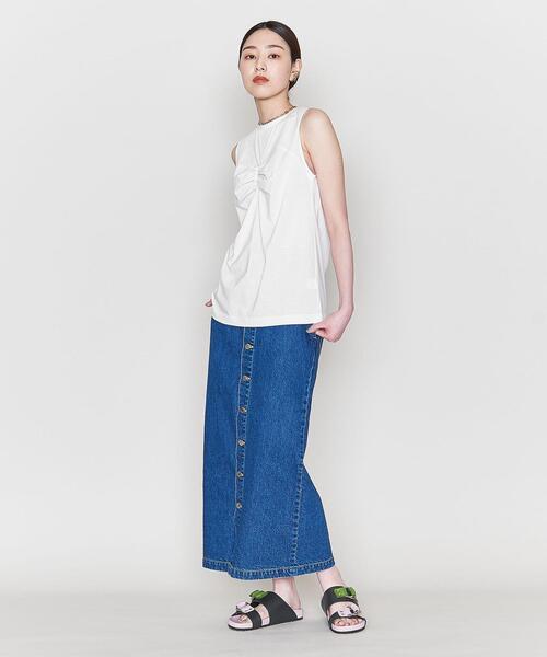 ASTRAET アストラット　ノースリーブ　カーキ　裏地パイル ASTRAET（アストラット）の「＜ASTRAET＞C/R ビスチェ クルー
