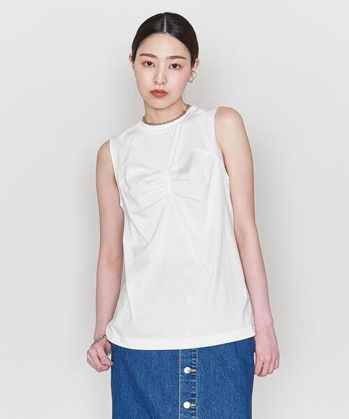ASTRAET アストラット　ノースリーブ　カーキ　裏地パイル ASTRAET（アストラット）の「＜ASTRAET＞C/R ビスチェ クルー