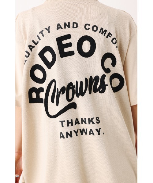 RODEO CROWNS WIDE BOWL（ロデオクラウンズワイドボウル）の「ロゴアイコン ニットドッキング ワンピース（ワンピース・レディース・ブルー/ライトピンク/ライトベージュ/ブラック・FREE）」の21枚目の写真