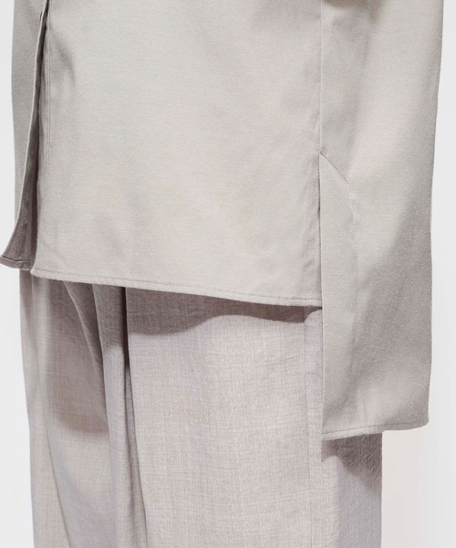 FOREVER 21（フォーエバー トゥエンティーワン）の「ストライプ/無地 カットアウトシャツ（シャツ/ブラウス・レディース・ホワイト/パープル系その他4/グレー系その他7・FREE）」の14枚目の写真