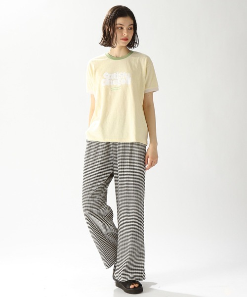 niko and...（ニコアンド）の「アレンジリンガーアソートTシャツ（Tシャツ/カットソー・レディース・ホワイト/チャコール/イエロー/オフホワイト・MEDIUM/LARGE）」の16枚目の写真