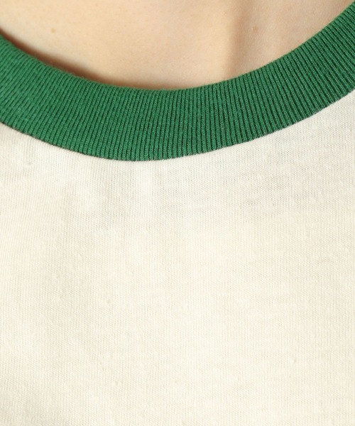 niko and...（ニコアンド）の「アレンジリンガーアソートTシャツ（Tシャツ/カットソー・レディース・ホワイト/チャコール/イエロー/オフホワイト・MEDIUM/LARGE）」の21枚目の写真