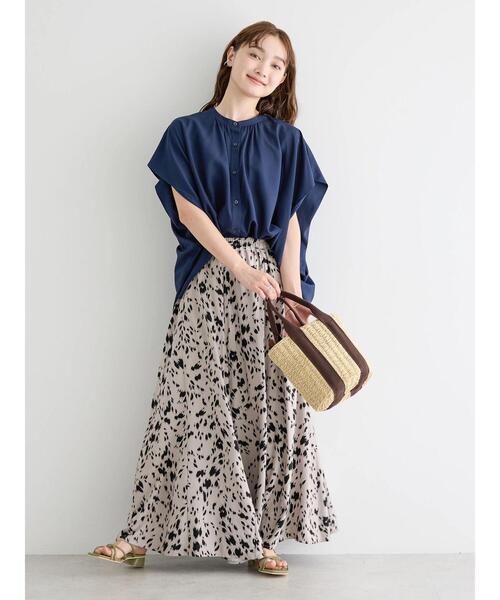 AMERICAN HOLIC（アメリカンホリック）の「サラックールギャザーフレアスカート2（スカート・レディース・パープル/ネイビー/グレー/グリーン・M/L）」の15枚目の写真