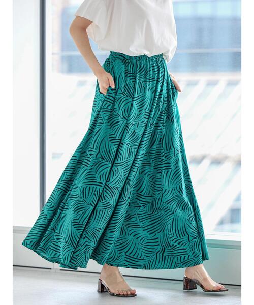 AMERICAN HOLIC（アメリカンホリック）の「サラックールギャザーフレアスカート2（スカート・レディース・パープル/ネイビー/グレー/グリーン・M/L）」の17枚目の写真