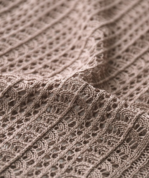 n'OrLABEL（ノアールレーベル）の「【廃盤】『透かし編みバイカラーニット』（ニット/セーター・レディース・ブラック/ベージュ/マスタード・FREE）」の15枚目の写真