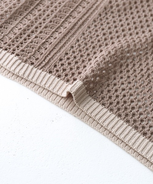 n'OrLABEL（ノアールレーベル）の「【廃盤】『透かし編みバイカラーニット』（ニット/セーター・レディース・ブラック/ベージュ/マスタード・FREE）」の16枚目の写真