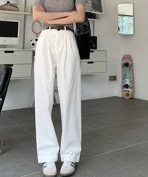 meJane | ハイウエストタックストレートチノパンツ(チノパンツ)