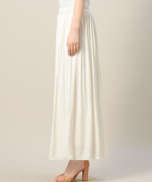 BEAUTY&YOUTH UNITED ARROWS(ビューティーアンドユースユナイテッドアローズ)の「BY ギャザーマキシスカート◆(スカート・レディース・オフホワイト/ベージュ/ネイビー・フリー)」の6枚目の写真