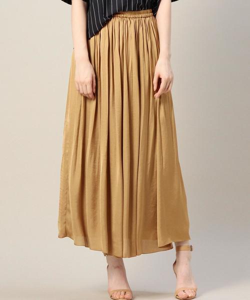 BEAUTY&YOUTH UNITED ARROWS(ビューティーアンドユースユナイテッドアローズ)の「BY ギャザーマキシスカート◆(スカート・レディース・オフホワイト/ベージュ/ネイビー・フリー)」の11枚目の写真