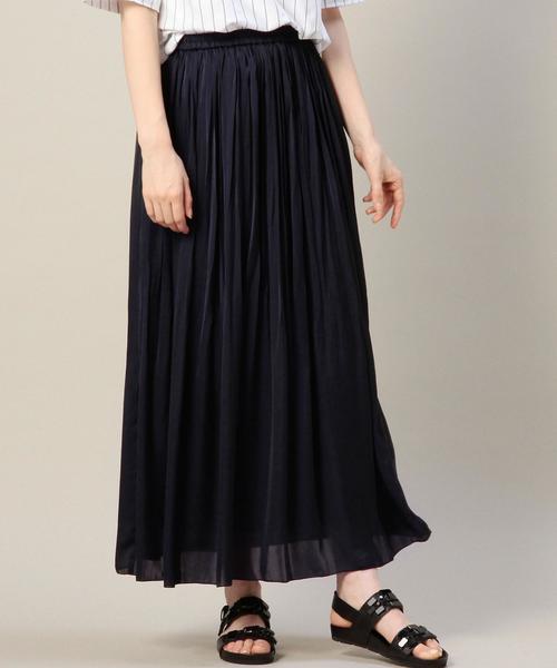 BEAUTY&YOUTH UNITED ARROWS(ビューティーアンドユースユナイテッドアローズ)の「BY ギャザーマキシスカート◆(スカート・レディース・オフホワイト/ベージュ/ネイビー・フリー)」の17枚目の写真
