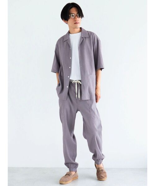 CRAFT STANDARD BOUTIQUE(クラフトスタンダードブティック)の「楊柳イージーパンツ(その他パンツ・メンズ・ブラック/グレー/ブルー・M/L/XL)」の4枚目の写真