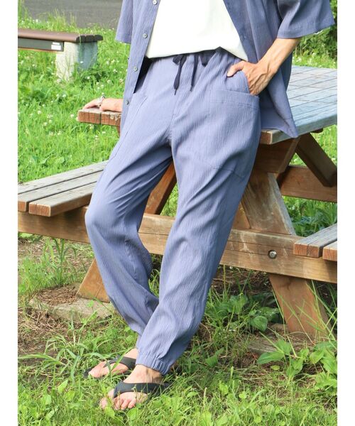 CRAFT STANDARD BOUTIQUE(クラフトスタンダードブティック)の「楊柳イージーパンツ(その他パンツ・メンズ・ブラック/グレー/ブルー・M/L/XL)」の20枚目の写真