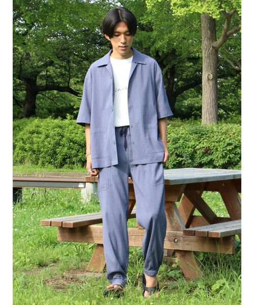 CRAFT STANDARD BOUTIQUE(クラフトスタンダードブティック)の「楊柳イージーパンツ(その他パンツ・メンズ・ブラック/グレー/ブルー・M/L/XL)」の21枚目の写真